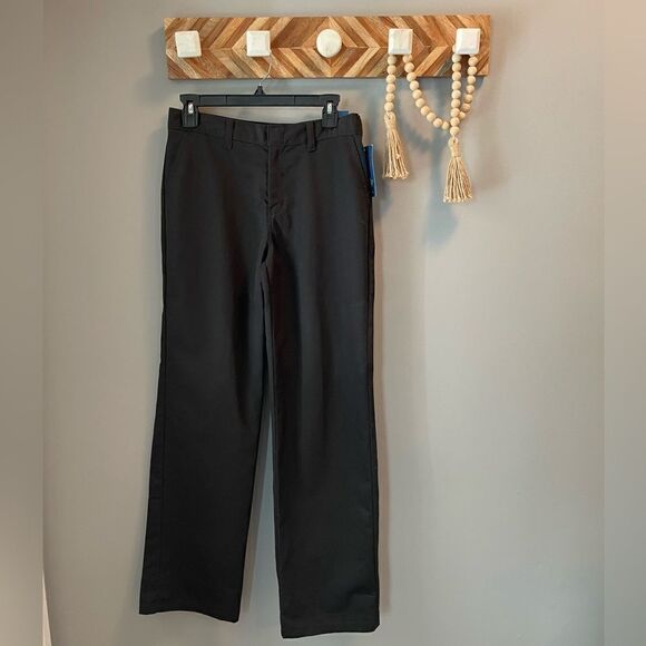 NWT Dickies black flat front classic pants Size 16 - Picture 1 of 8